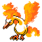 Imagen de Moltres en Pokémon Cristal
