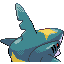 Imagen posterior de Sharpedo en la tercera generación