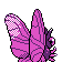 Imagen posterior de Venomoth en la segunda generación