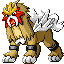 Imagen de Entei en Pokémon Rojo Fuego y Verde Hoja