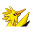 Imagen posterior de Zapdos en la tercera generación