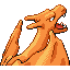 Imagen posterior de Charizard en la tercera generación