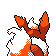 Imagen posterior de Flareon en la segunda generación