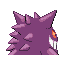 Imagen posterior de Gengar en la tercera generación