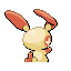 Imagen posterior de Plusle en la tercera generación