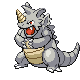 Imagen de Rhydon hembra en Pokémon Platino