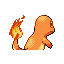 Imagen posterior de Charmander en la tercera generación