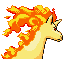 Imagen posterior de Rapidash en la tercera generación