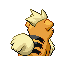 Imagen posterior de Growlithe en la tercera generación