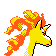Imagen posterior de Rapidash en la segunda generación