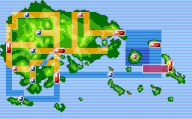 Localización de la ruta 128 en Hoenn