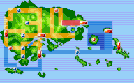 Localización de la ruta 121 en Hoenn