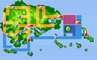 Localización de la ruta 124 en Hoenn