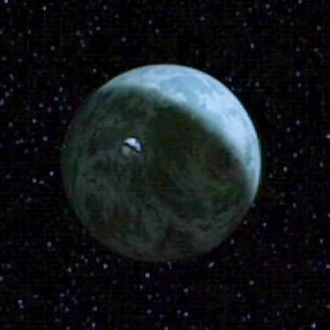 Vista espacial de Endor