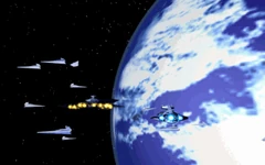Una versión distinta de Coruscant, tal y como se ve en el videojuego Star Wars: TIE Fighter Collector's CD-ROM edition.
