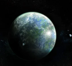 Otra vista espacial de Kashyyyk.