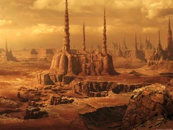 Vista espacial de Geonosis