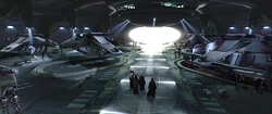 Hangares del Templo Jedi.
