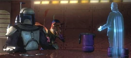 Darth Tyranus le hace una propuesta a Jango