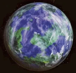 Vista espacial de Bakura