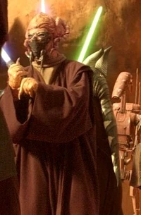 Koon luchando en Geonosis.