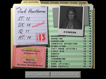 GURPS character sheet