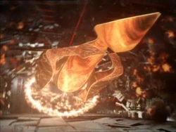 Talyn sacrifices himself to destroy the command carrier.