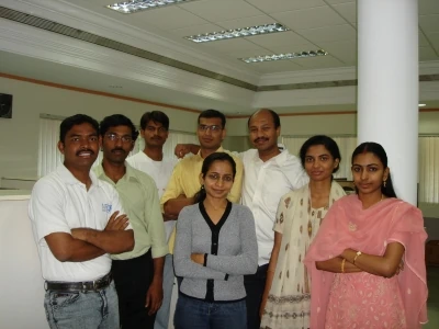 From left to right: Garla Krishna Rao, Srinivas NK, Laxminarayana A, Praveen Reddy, Sonali Patil, RKVS Raman, Nobby Varghese and Mamatha Achuthan