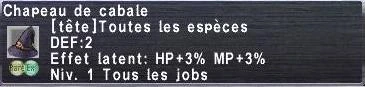 Chapeau de cabale