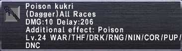 Poison Kukri