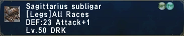 Sagittarius Subligar