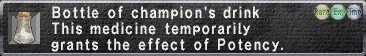 Champion's Drink