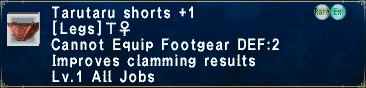 Tarutaru Shorts +1