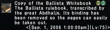 Ballista Whitebook