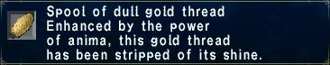 Dull Gold Thread