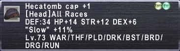 Hecatomb Cap +1