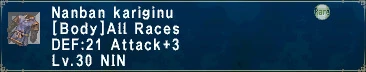 Nanban Kariginu