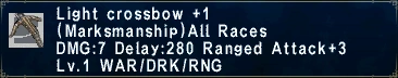 Light Crossbow +1