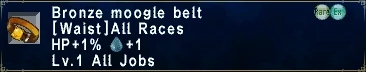 Bronze Moogle Belt
