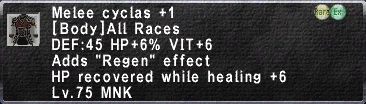 Melee Cyclas +1