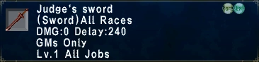 Judge's Sword