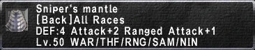 Sniper's Mantle