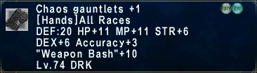 Chaos Gauntlets +1