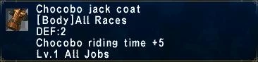 Chocobo Jack Coat
