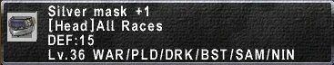 Silver Mask +1