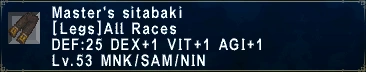 Master's Sitabaki
