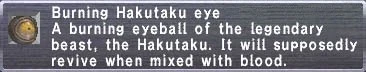 Burning Hakutaku Eye