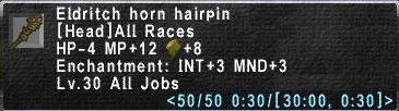 Eldritch Horn Hairpin