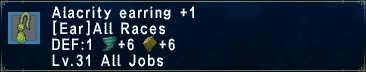 Alacrity Earring +1