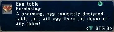 Egg Table
